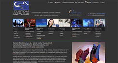 Desktop Screenshot of custommachineinc.com