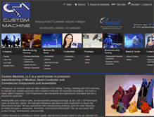 Tablet Screenshot of custommachineinc.com